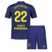 Atletico Madrid Giacomo Raspadori #22 Bortedraktsett Barn 2025-26 Kortermet (+ Korte bukser)